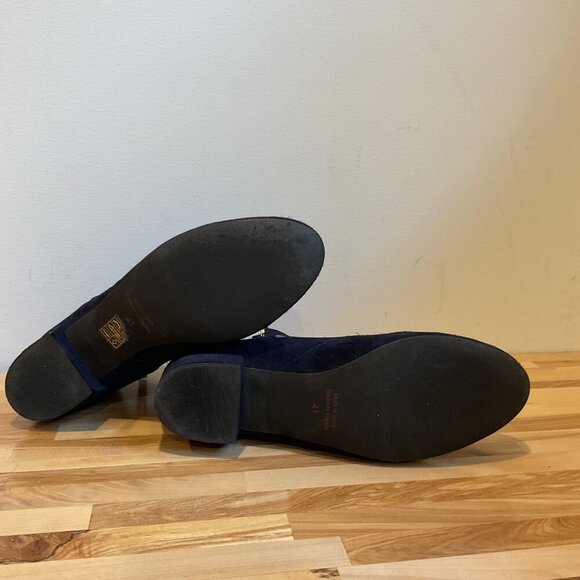 Russell & Bromley Navy Suede Ankle Boot dark blue suede size 41 Spain design lux - Picture 8 of 16